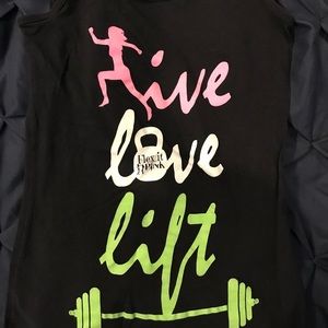 Live, Love, Lift Gym tank